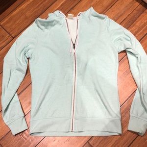 Zine zip up hooded sweatshirt